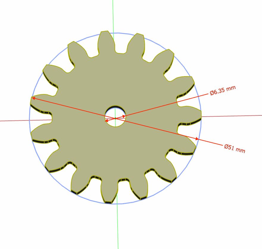 Sprocket wheels set. Gear set. CNC routing, Laser cutting, 3D printing, Hand cut digital files: svg, dxf, pdf, jpg, stl