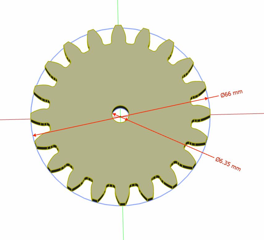 Sprocket wheels set. Gear set. CNC routing, Laser cutting, 3D printing, Hand cut digital files: svg, dxf, pdf, jpg, stl