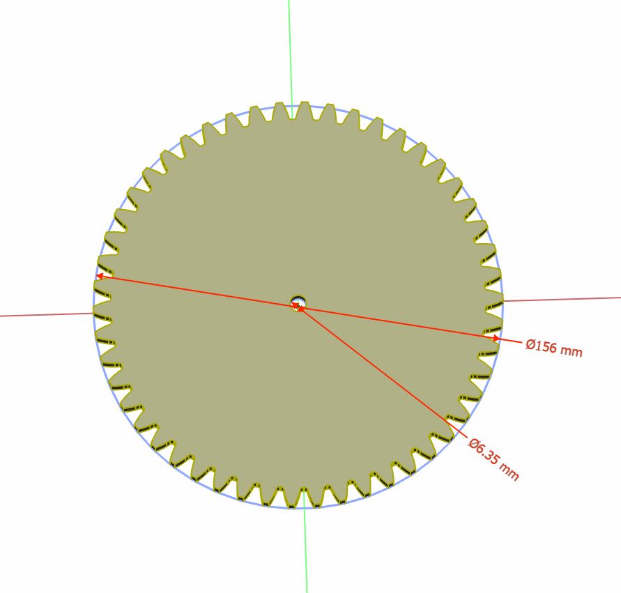 Sprocket wheels set. Gear set. CNC routing, Laser cutting, 3D printing, Hand cut digital files: svg, dxf, pdf, jpg, stl