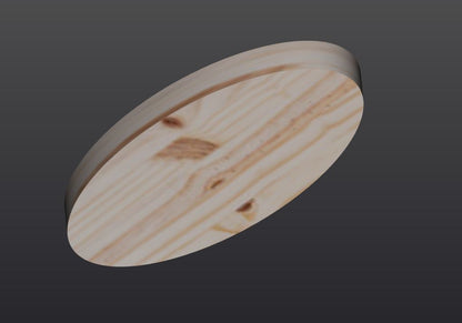Candlestick oval pine 8 cm.